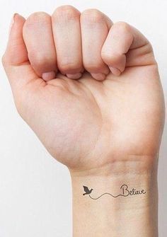 Believe tattoo male