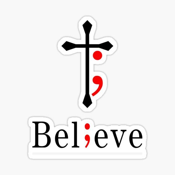 Believe cross tattoo design idea